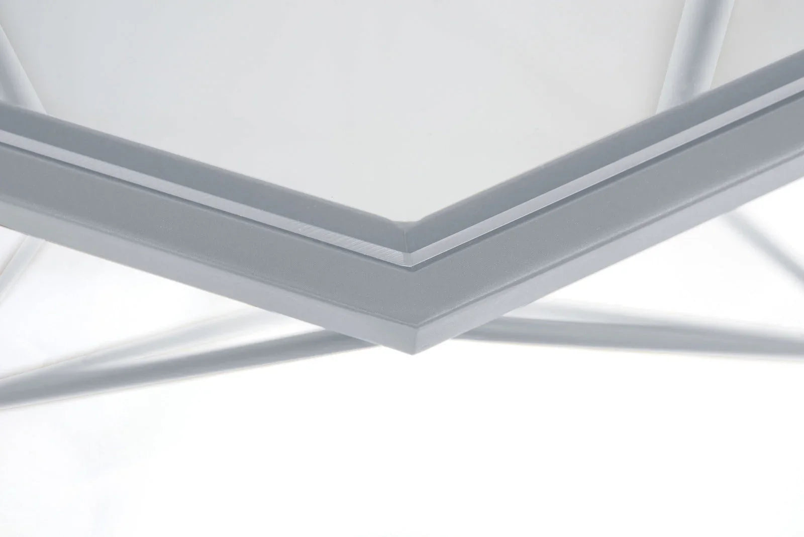 Malibu Modern Octagon Glass Top Coffee Table With Gold Metal Base - Elax Furniture