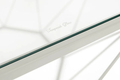 Malibu Modern Octagon Glass Top Coffee Table With Gold Metal Base - Elax Furniture