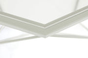 Malibu Modern Octagon Glass Top Coffee Table With Gold Metal Base - Elax Furniture
