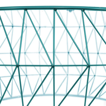 Malibu Modern Round Glass Top Coffee Table With Chrome Base - Elax Furniture