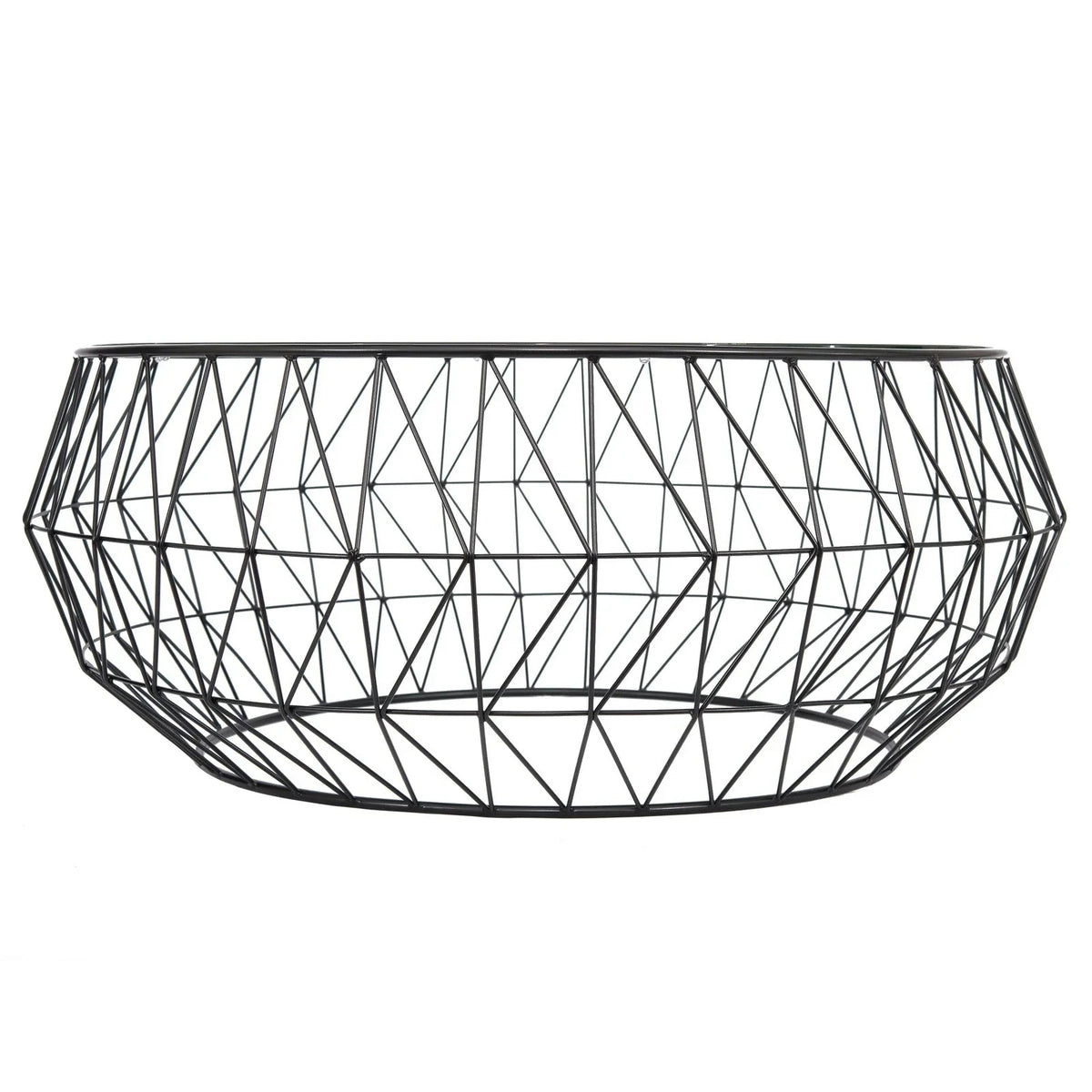 Malibu Modern Round Glass Top Coffee Table With Chrome Base - Elax Furniture