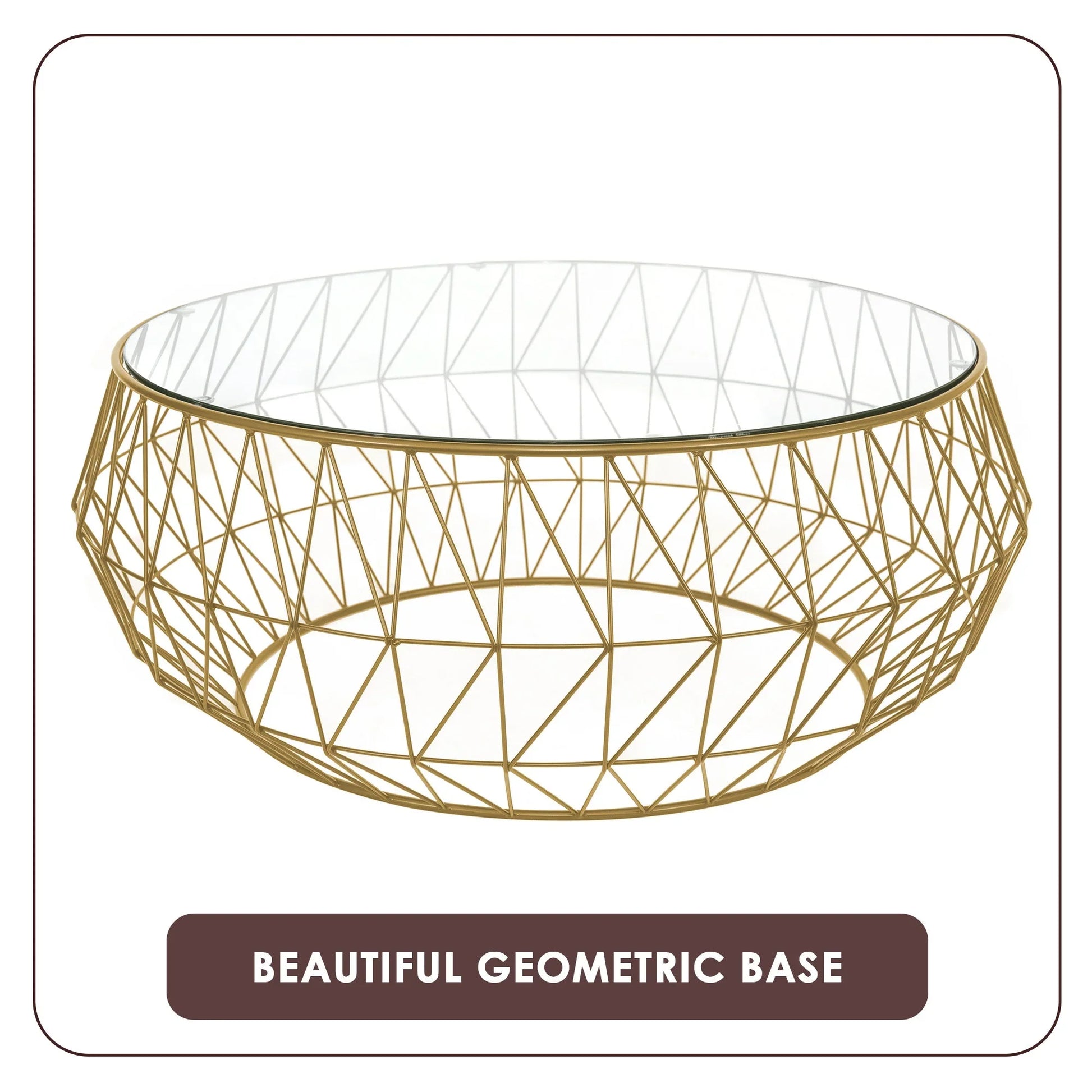 Malibu Modern Round Glass Top Coffee Table With Chrome Base - Elax Furniture