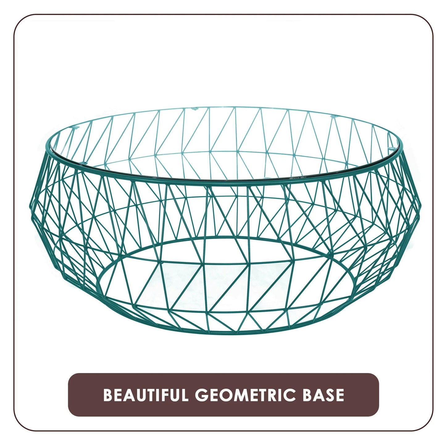 Malibu Modern Round Glass Top Coffee Table With Chrome Base - Elax Furniture