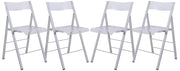 Menno Modern Acrylic Folding Chair - Elax Furniture