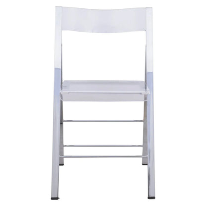 Menno Modern Acrylic Folding Chair - Elax Furniture