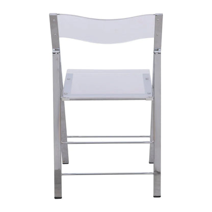 Menno Modern Acrylic Folding Chair - Elax Furniture