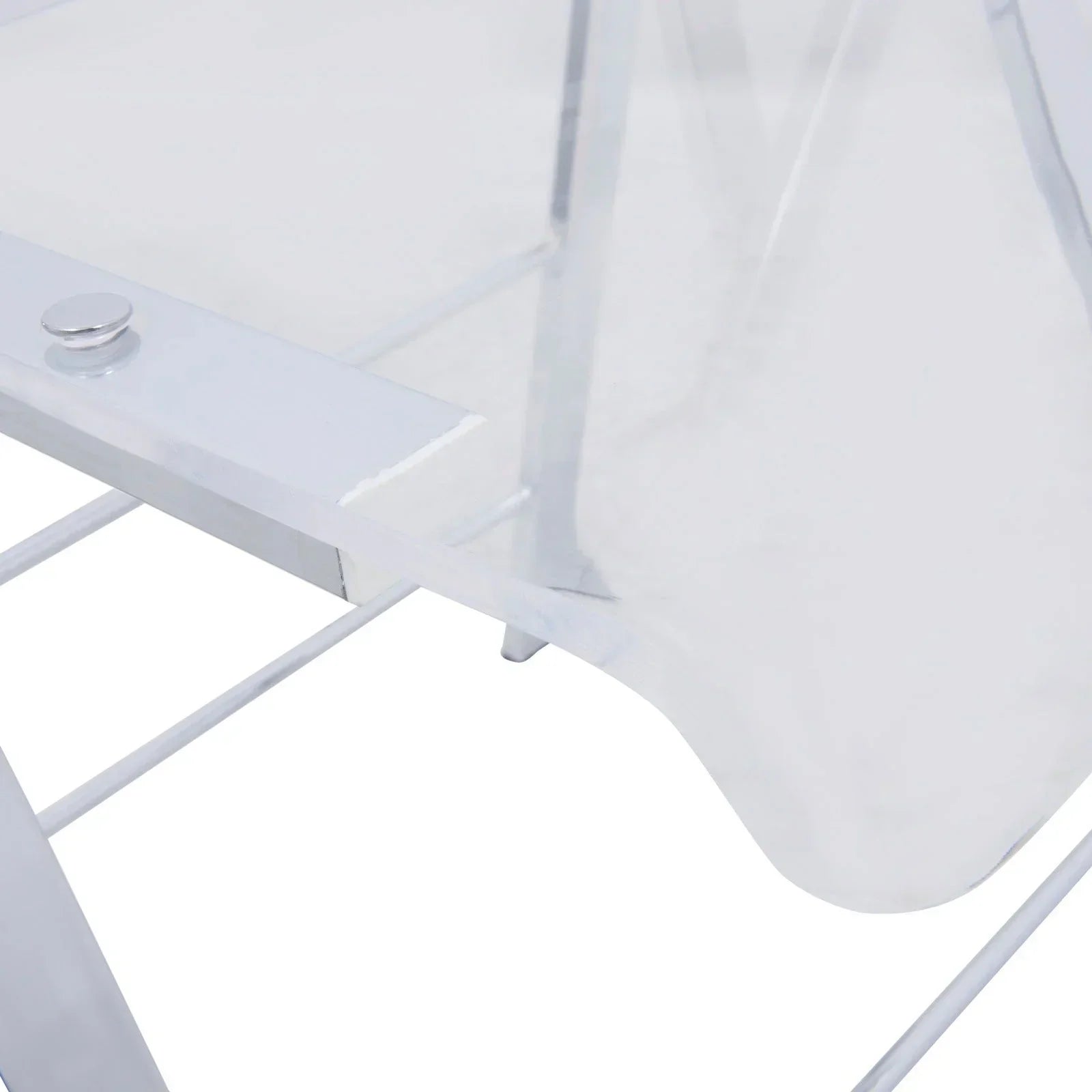 Menno Modern Acrylic Folding Chair - Elax Furniture