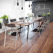 Menno Modern Acrylic Folding Chair - Elax Furniture