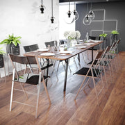 Menno Modern Acrylic Folding Chair - Elax Furniture