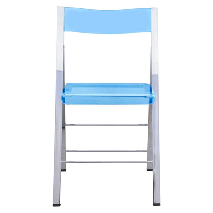 Menno Modern Acrylic Folding Chair Set of 2 - Elax Furniture