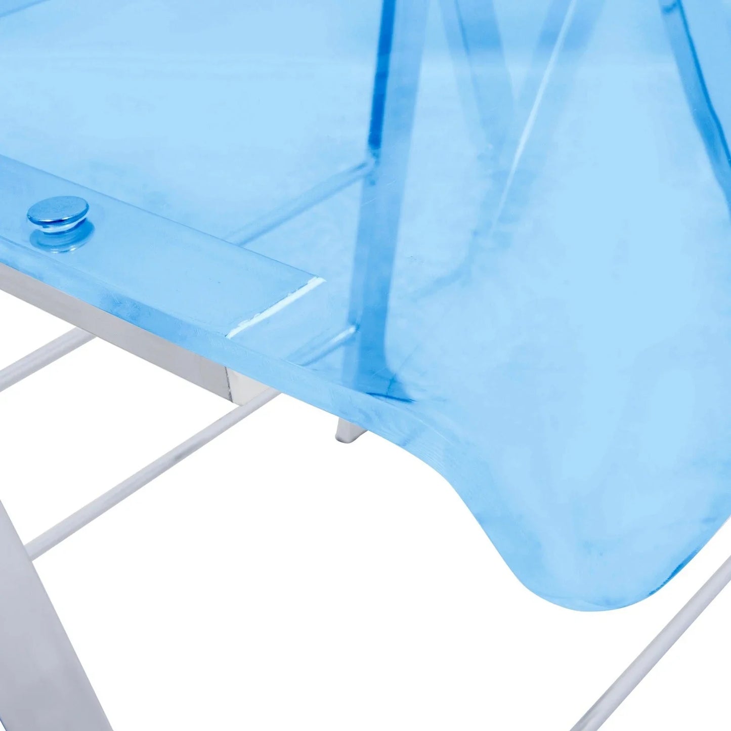 Menno Modern Acrylic Folding Chair Set of 2 - Elax Furniture