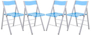 Menno Modern Acrylic Folding Chair - Elax Furniture