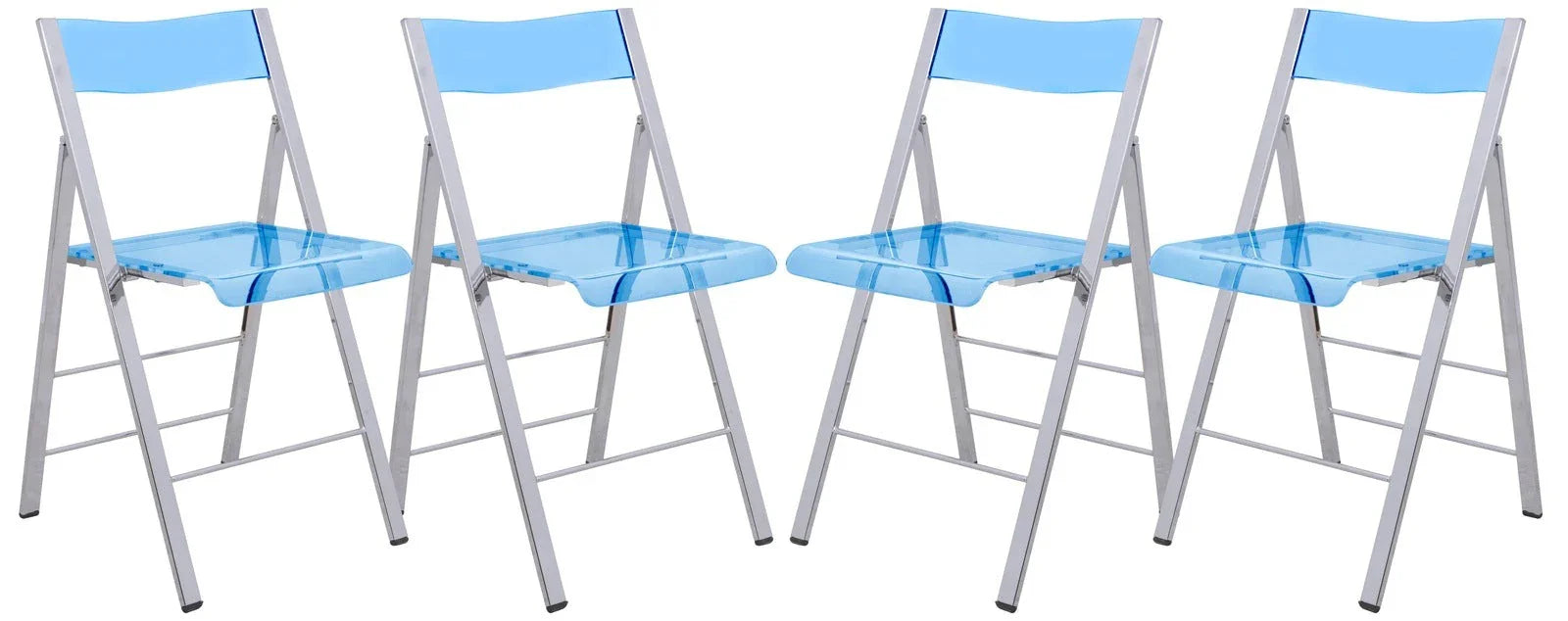 Menno Modern Acrylic Folding Chair - Elax Furniture