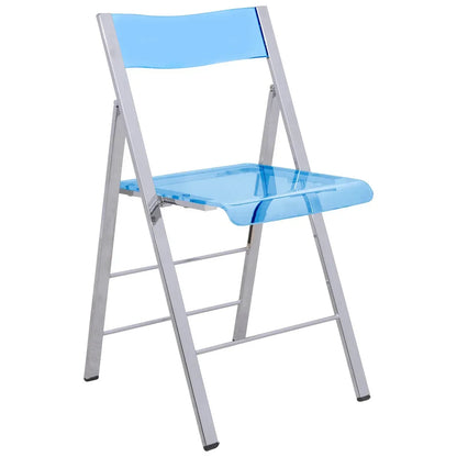 Menno Modern Acrylic Folding Chair - Elax Furniture