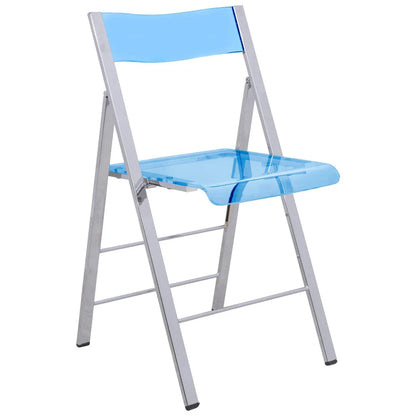 Menno Modern Acrylic Folding Chair - Elax Furniture