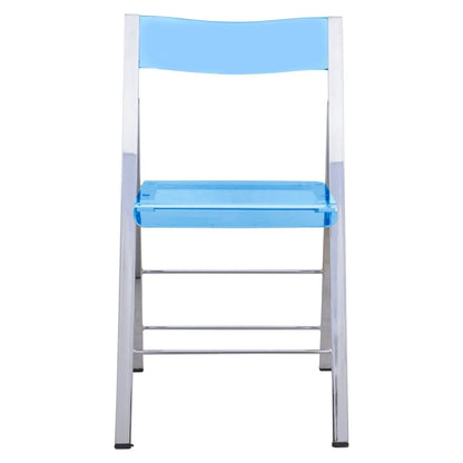 Menno Modern Acrylic Folding Chair - Elax Furniture
