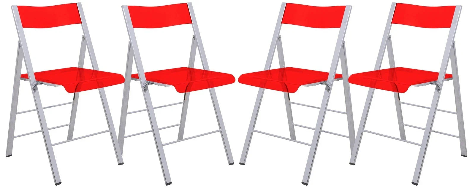 Menno Modern Acrylic Folding Chair - Elax Furniture