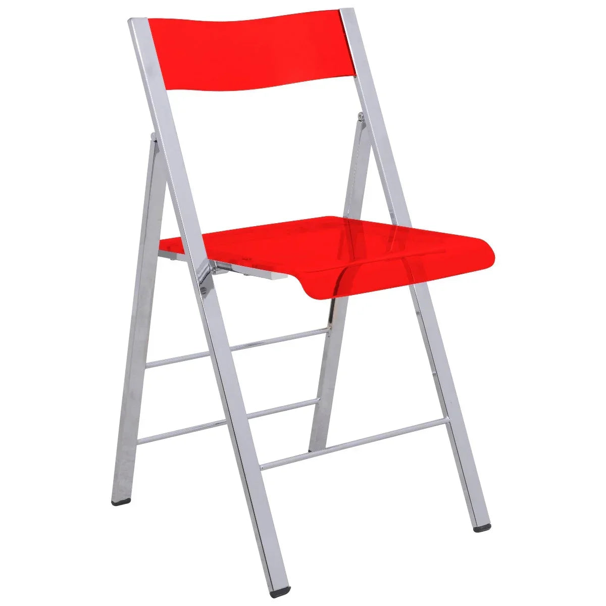 Menno Modern Acrylic Folding Chair - Elax Furniture