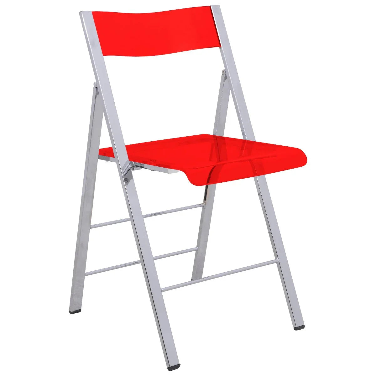 Menno Modern Acrylic Folding Chair - Elax Furniture