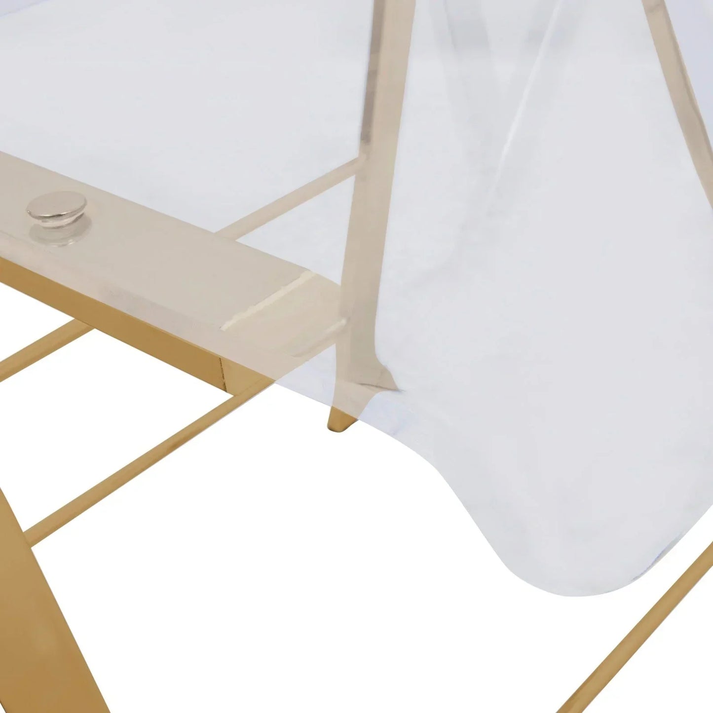 Menno Modern Acrylic Folding Chair - Elax Furniture