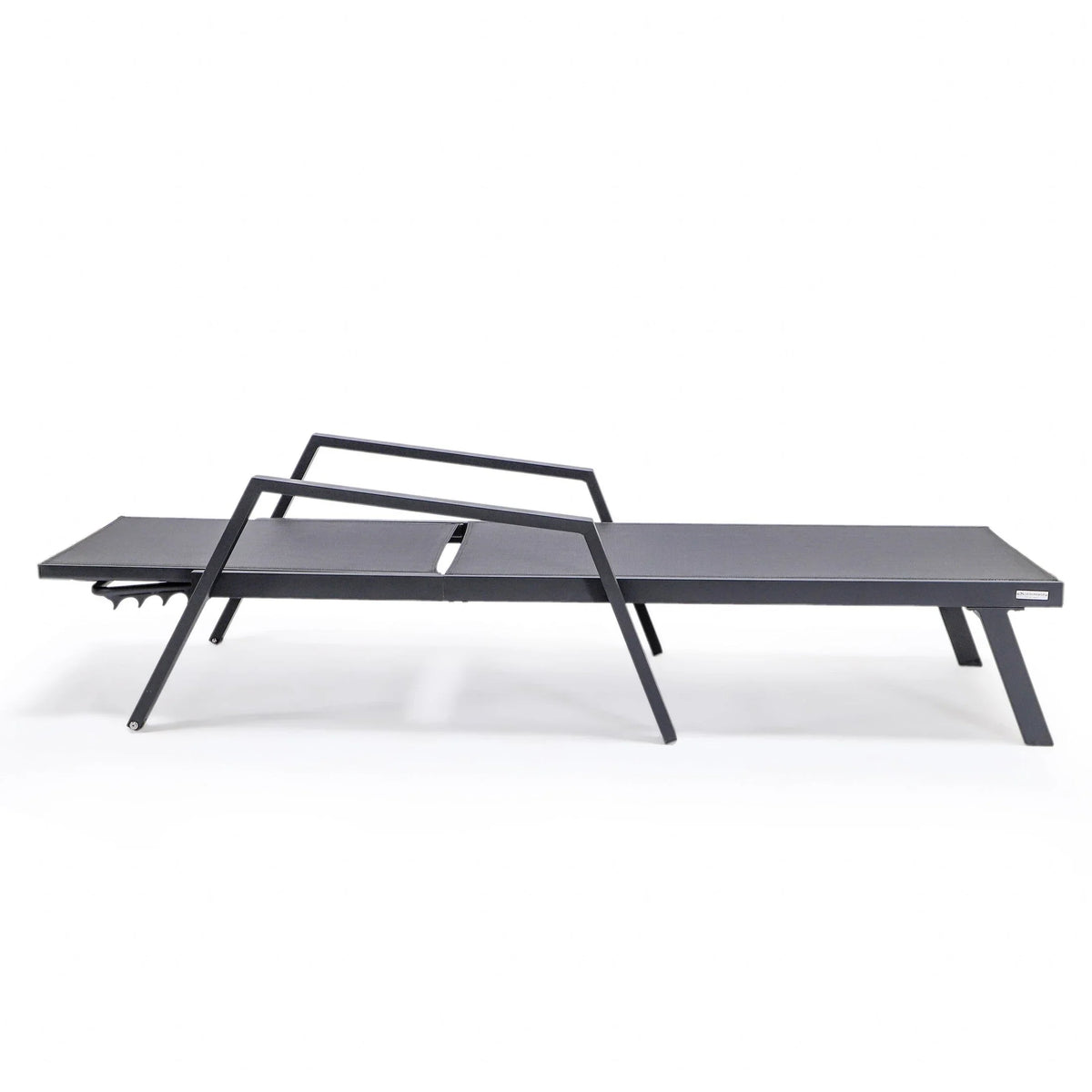 Marlin Aluminum Outdoor Chaise Lounge Chair with Sling Fabric Seat - Elax Furniture