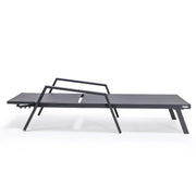 Marlin Aluminum Outdoor Chaise Lounge Chair with Sling Fabric Seat - Elax Furniture