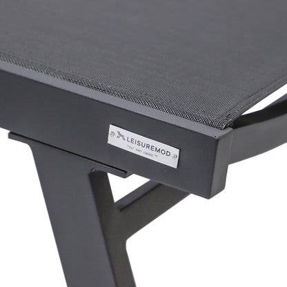 Marlin Aluminum Outdoor Chaise Lounge Chair with Sling Fabric Seat - Elax Furniture