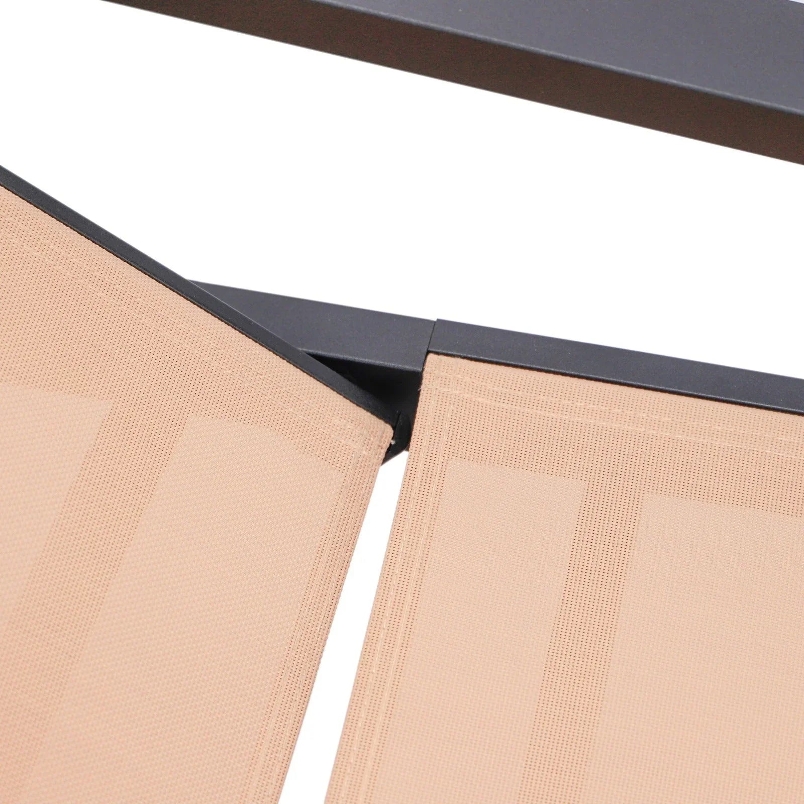 Marlin Patio Chaise Lounge Chair with Armrests in Black Aluminum Frame, Set of 2 - Elax Furniture