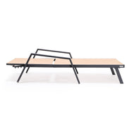 Marlin Aluminum Outdoor Chaise Lounge Chair with Sling Fabric Seat - Elax Furniture