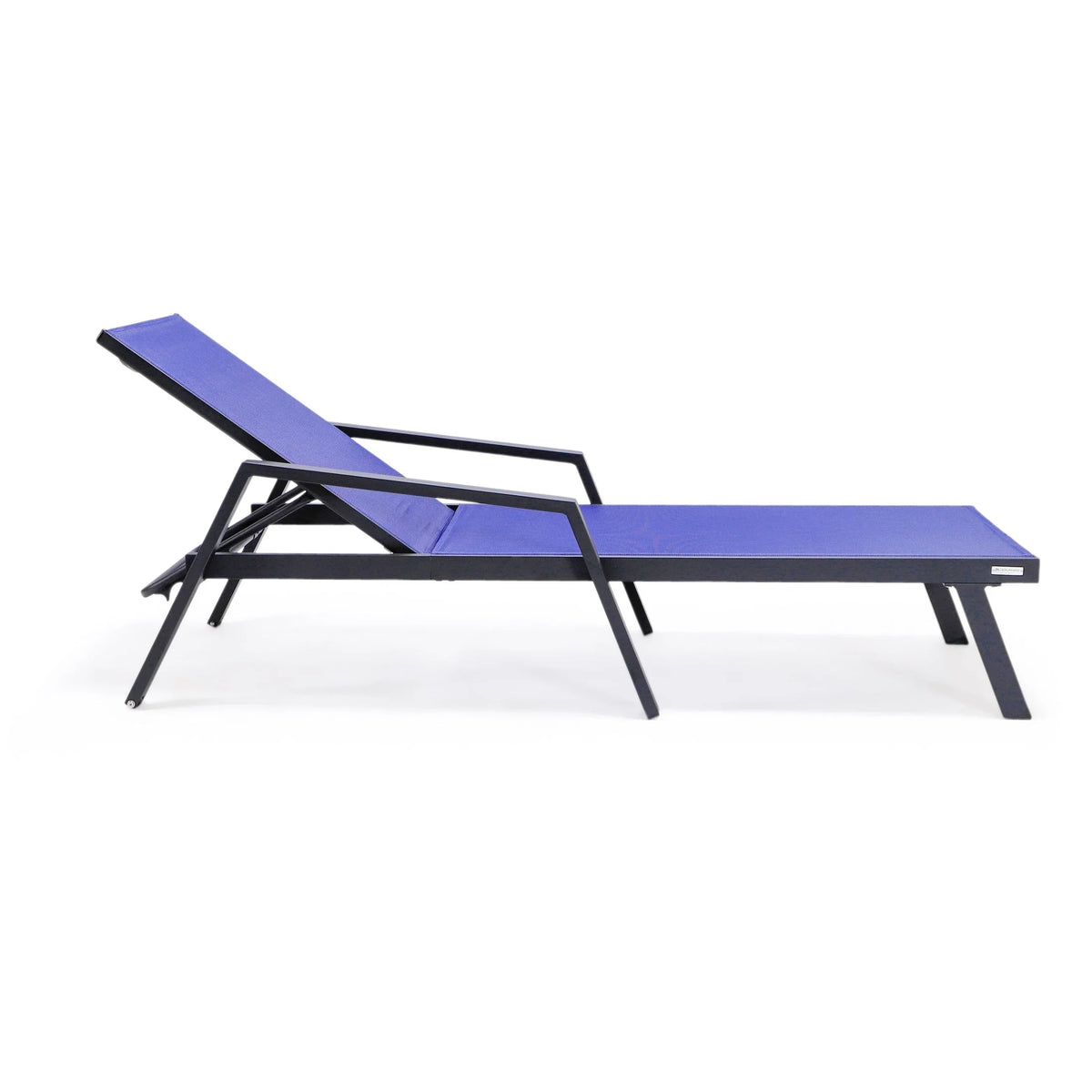 Marlin Aluminum Outdoor Chaise Lounge Chair with Sling Fabric Seat - Elax Furniture