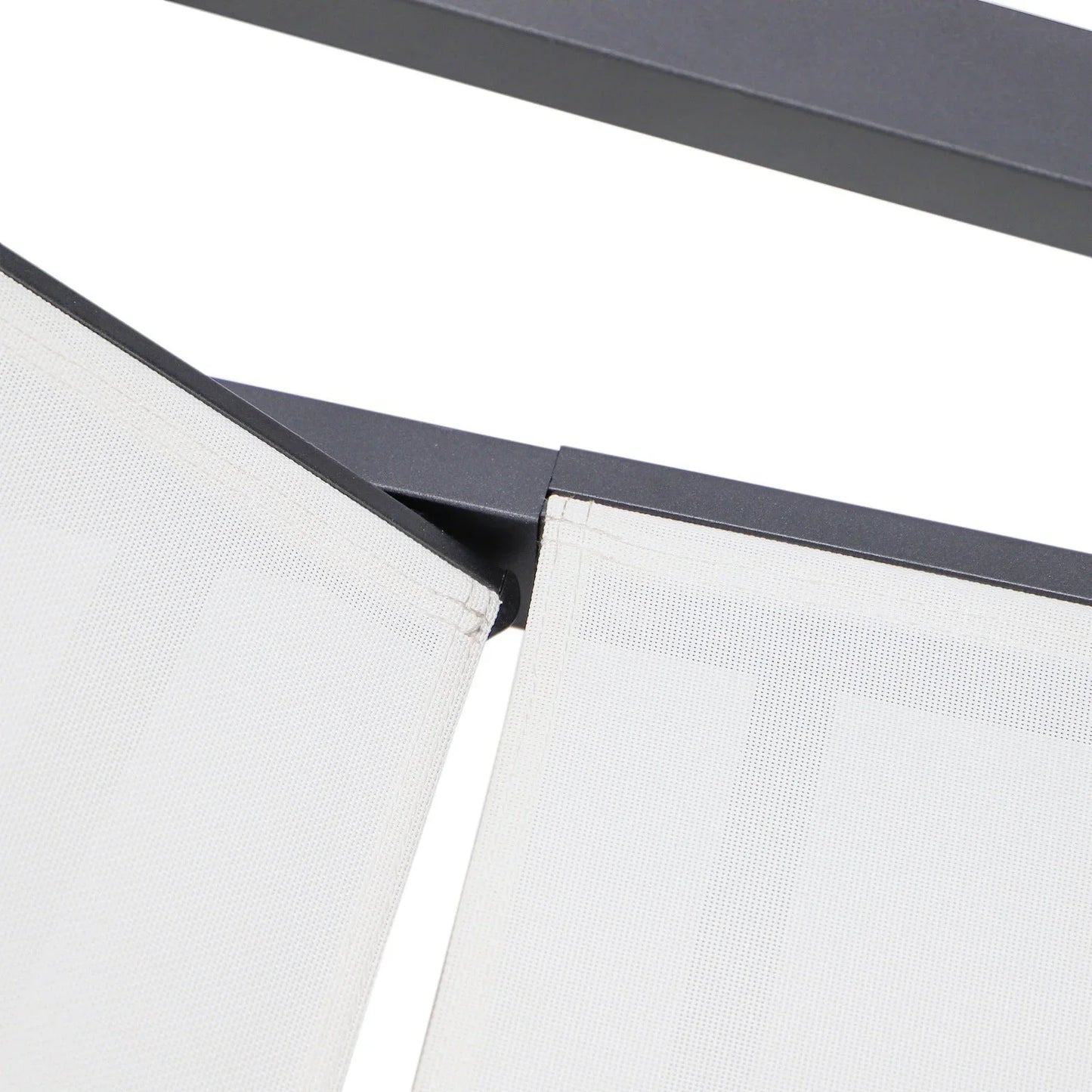 Marlin Patio Chaise Lounge Chair with Armrests in Black Aluminum Frame, Set of 2 - Elax Furniture