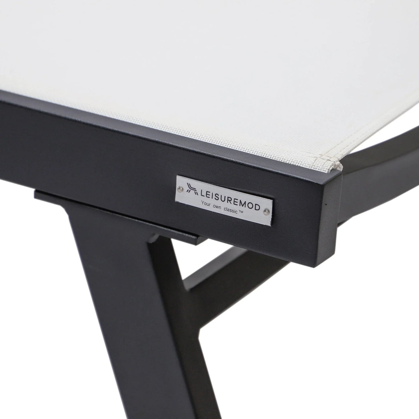 Marlin Aluminum Outdoor Chaise Lounge Chair with Sling Fabric Seat - Elax Furniture