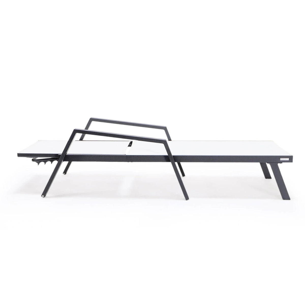 Marlin Aluminum Outdoor Chaise Lounge Chair with Sling Fabric Seat - Elax Furniture