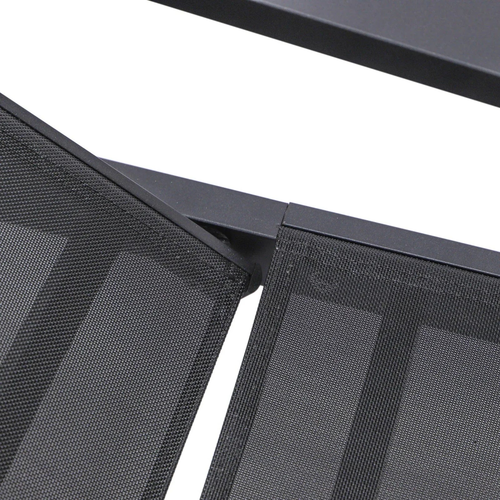 Marlin Modern Black Aluminum Outdoor Chaise Lounge Chair Set of 2 With Arms and Square Fire Pit Side Table for Patio - Elax Furniture