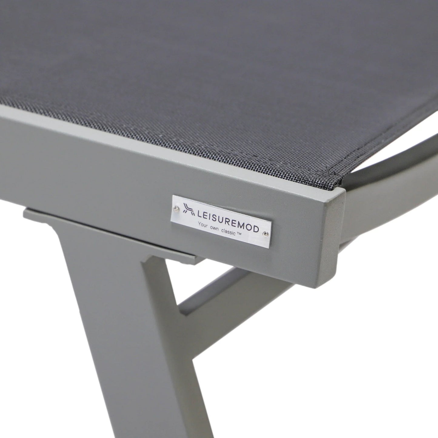 Marlin Aluminum Outdoor Chaise Lounge Chair with Sling Fabric Seat - Elax Furniture