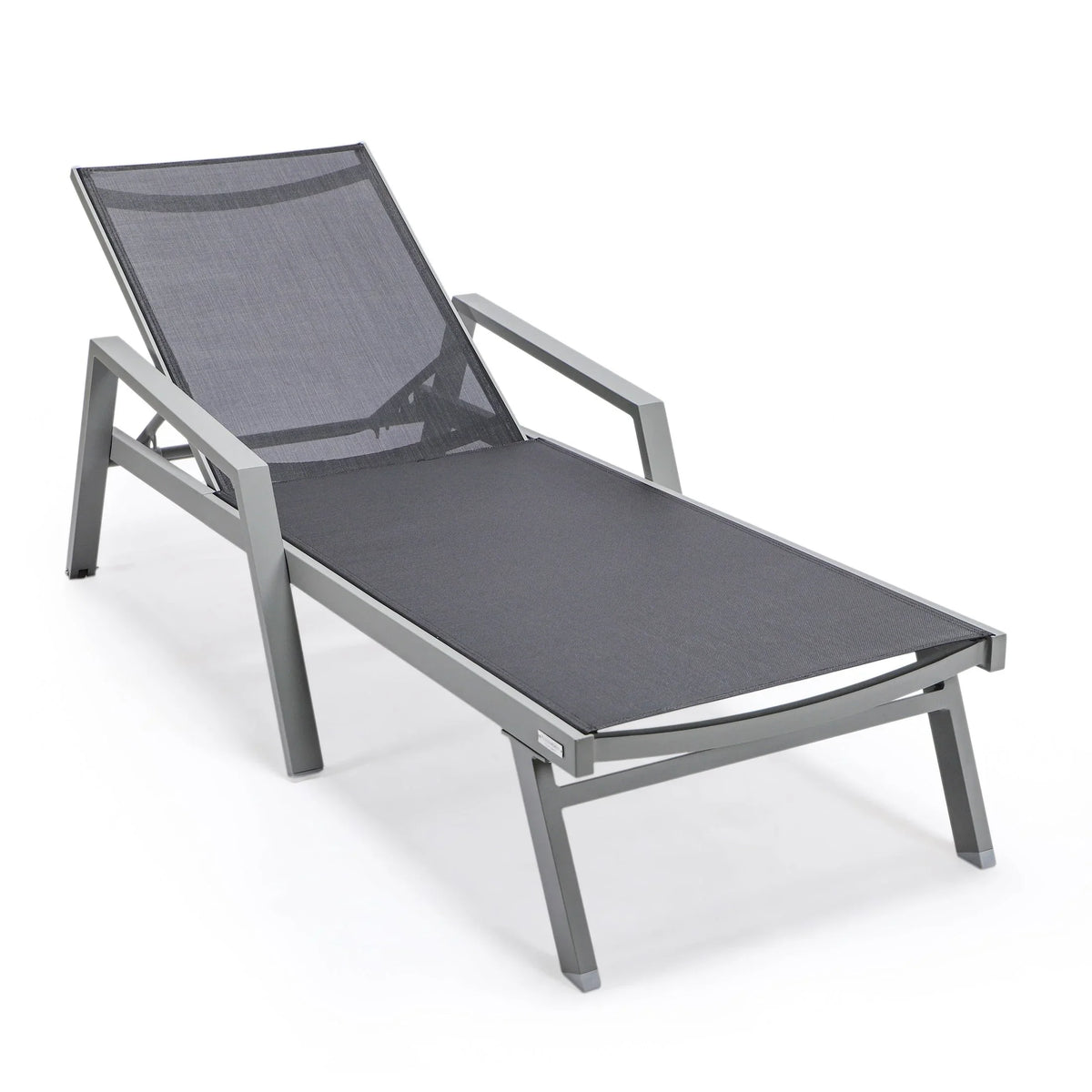 Marlin Aluminum Outdoor Chaise Lounge Chair with Sling Fabric Seat - Elax Furniture