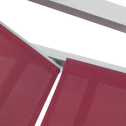 Marlin Aluminum Outdoor Chaise Lounge Chair with Sling Fabric Seat - Elax Furniture