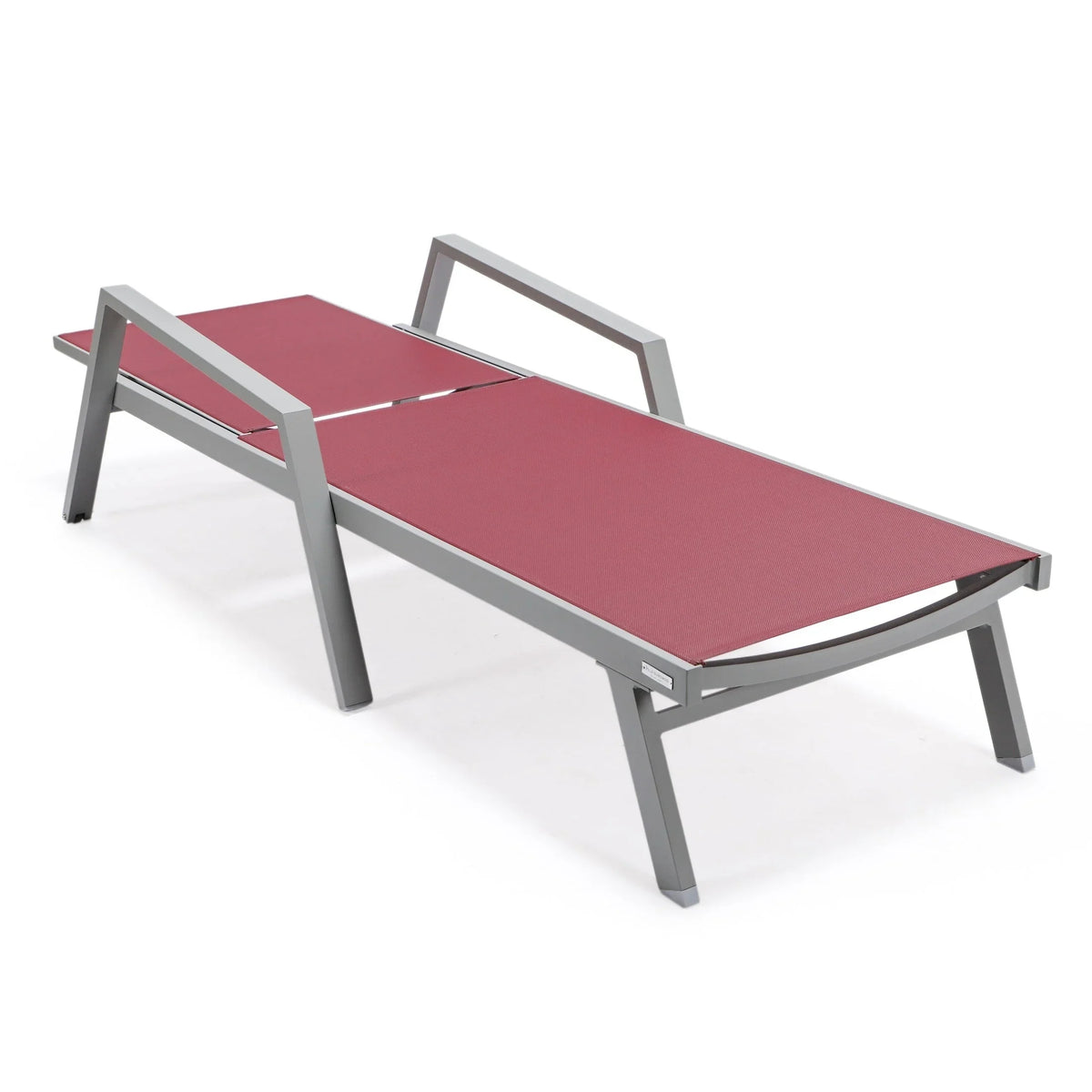 Marlin Aluminum Outdoor Chaise Lounge Chair with Sling Fabric Seat - Elax Furniture