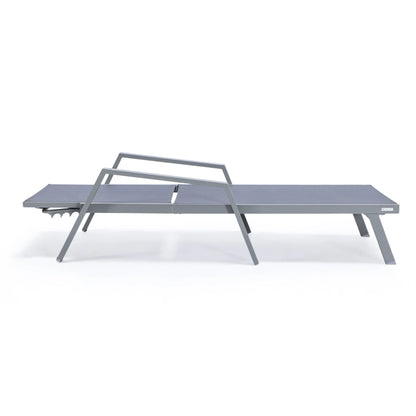 Marlin Aluminum Outdoor Chaise Lounge Chair with Sling Fabric Seat - Elax Furniture