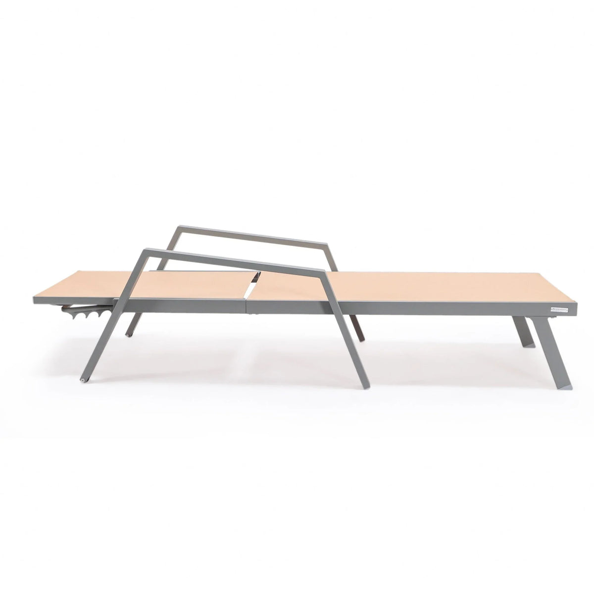 Marlin Aluminum Outdoor Chaise Lounge Chair with Sling Fabric Seat - Elax Furniture