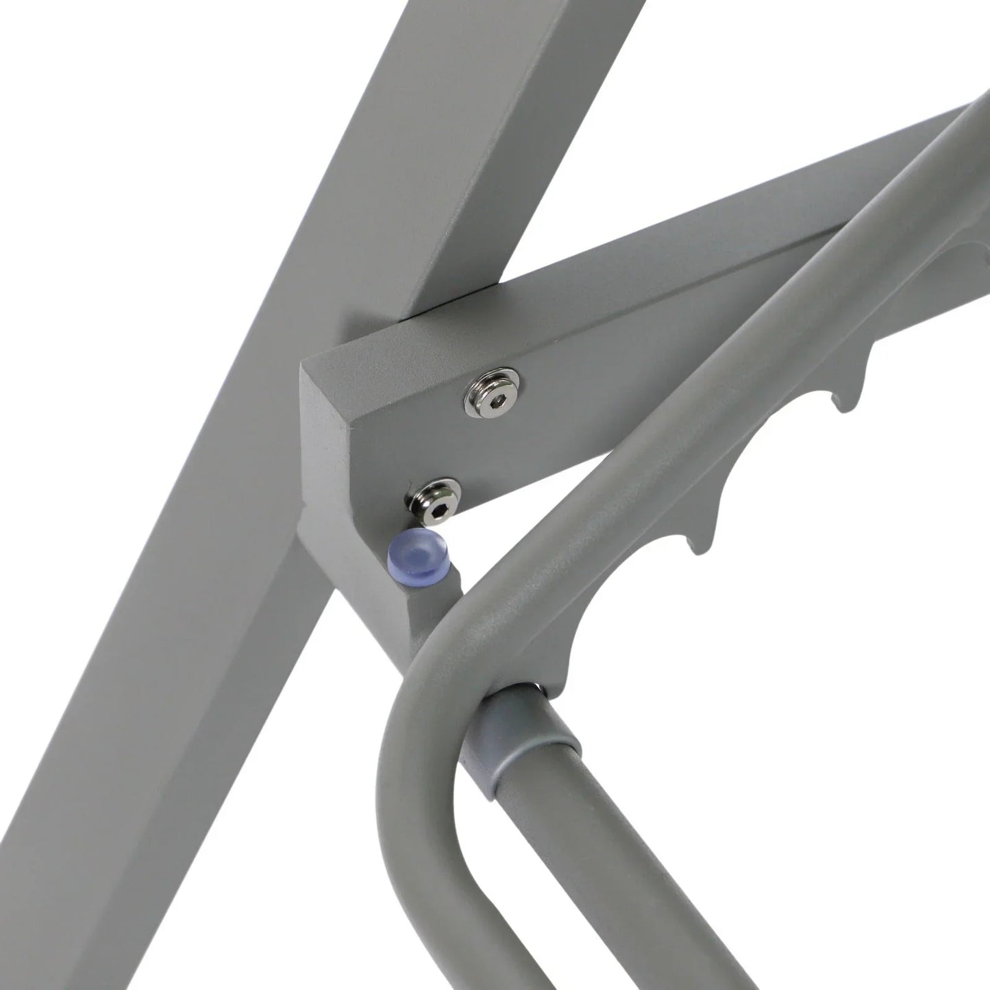 Marlin Patio Chaise Lounge Chair with Armrests in Grey Aluminum Frame, Set of 2 - Elax Furniture