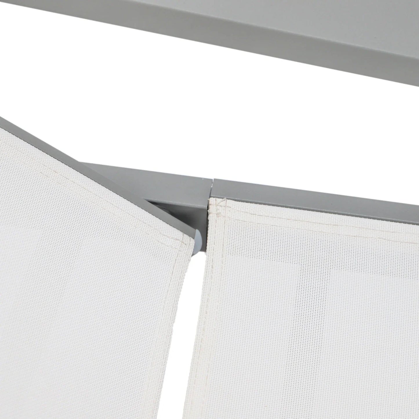 Marlin Patio Chaise Lounge Chair with Armrests in Grey Aluminum Frame, Set of 2 - Elax Furniture