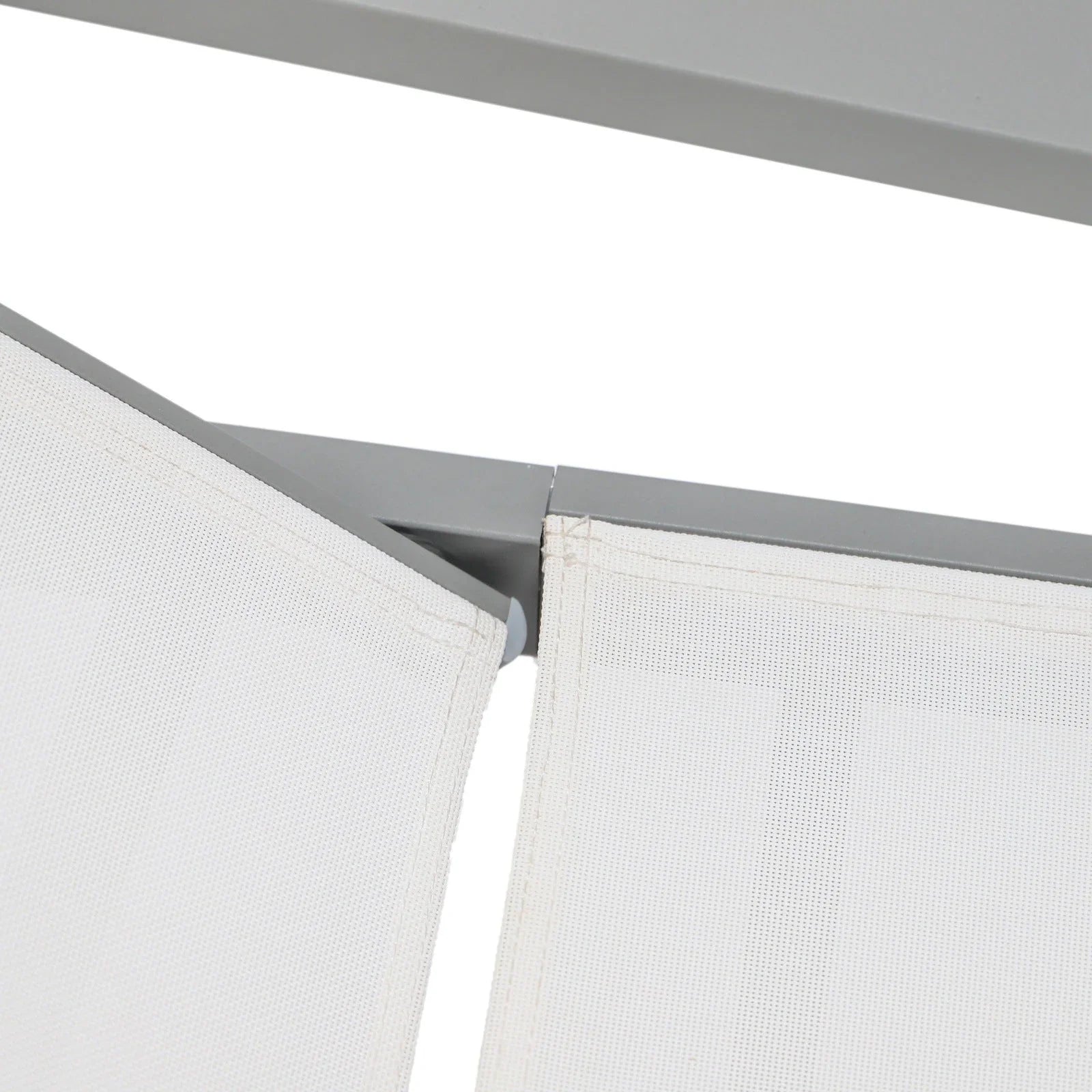 Marlin Patio Chaise Lounge Chair with Armrests in Grey Aluminum Frame, Set of 2 - Elax Furniture