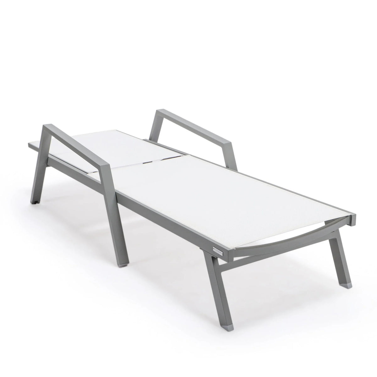 Marlin Aluminum Outdoor Chaise Lounge Chair with Sling Fabric Seat - Elax Furniture