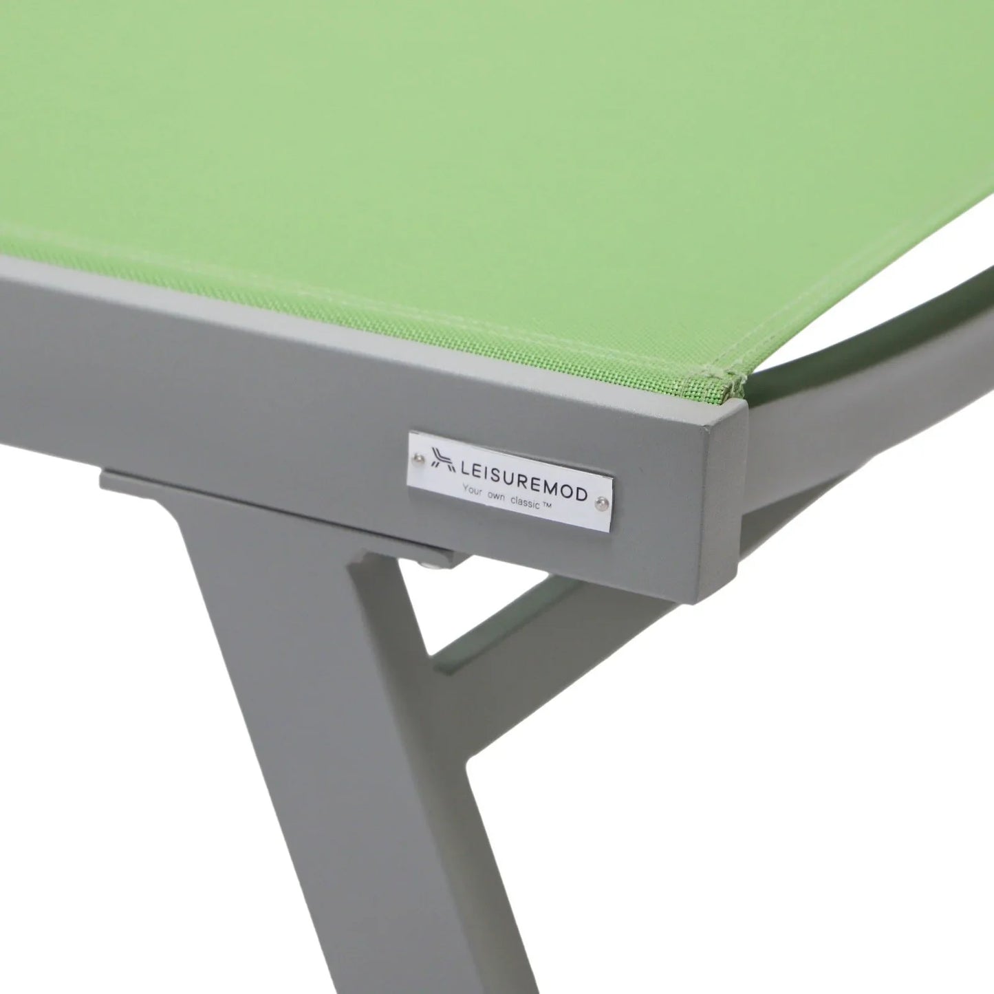 Marlin Modern Grey Aluminum Outdoor Chaise Lounge Chair Set of 2 With Arms and Square Fire Pit Side Table for Patio - Elax Furniture