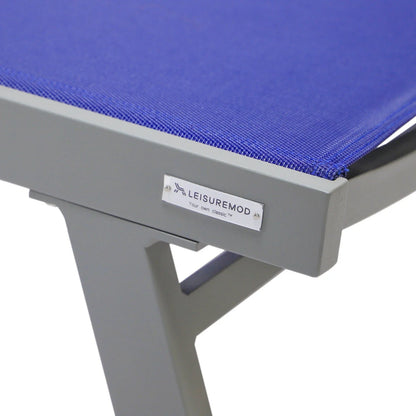 Marlin Modern White Aluminum Outdoor Chaise Lounge Chair Set of 2 With Arms And Square Fire Pit Side Table for Patio - Elax Furniture