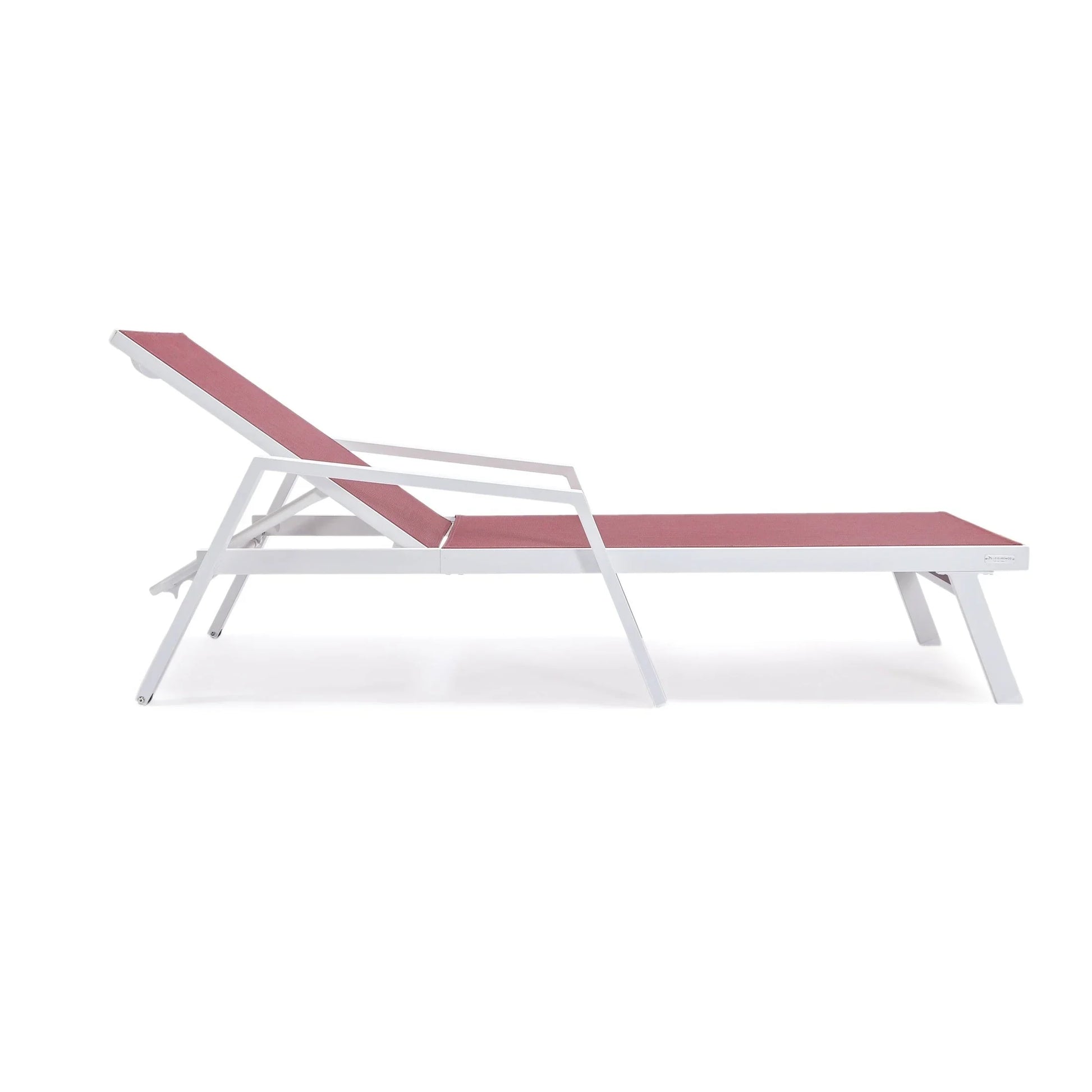 Marlin Aluminum Outdoor Chaise Lounge Chair with Sling Fabric Seat - Elax Furniture