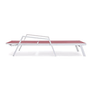 Marlin Aluminum Outdoor Chaise Lounge Chair with Sling Fabric Seat - Elax Furniture
