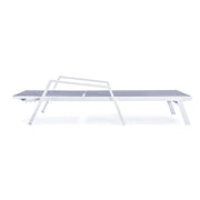 Marlin Aluminum Outdoor Chaise Lounge Chair with Sling Fabric Seat - Elax Furniture