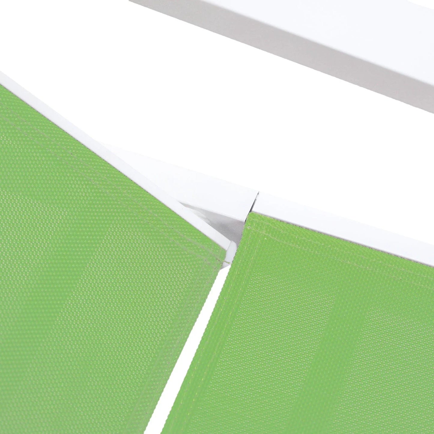 Marlin Patio Chaise Lounge Chair with Armrests in White Aluminum Frame, Set of 2 - Elax Furniture